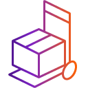 Handcart icon with gradient 