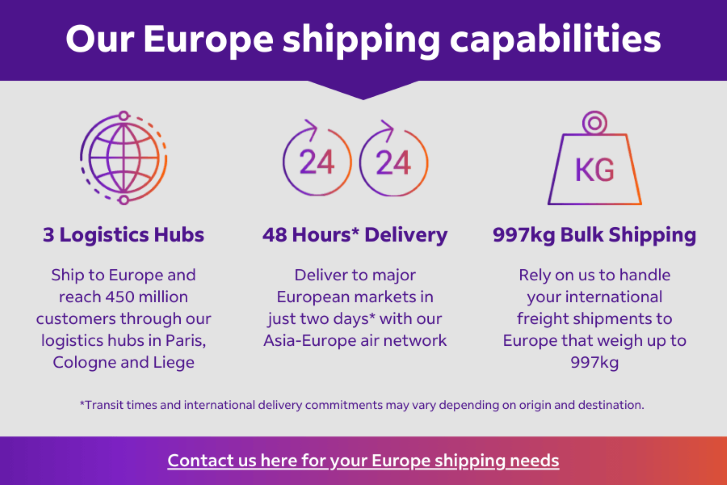 Our Europe Shipping Capabilities Image