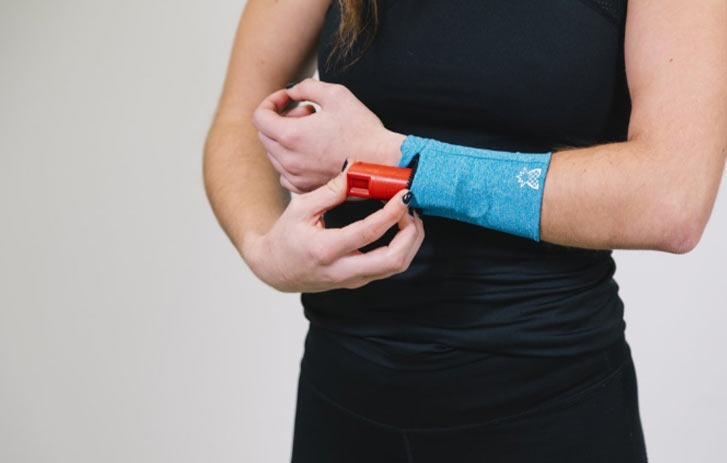 A photo of someone wearing a Locker Lifestyle Wrist Locker