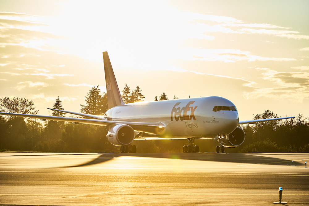 FedEx Plane on the Runway