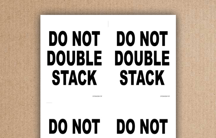 do not double stack