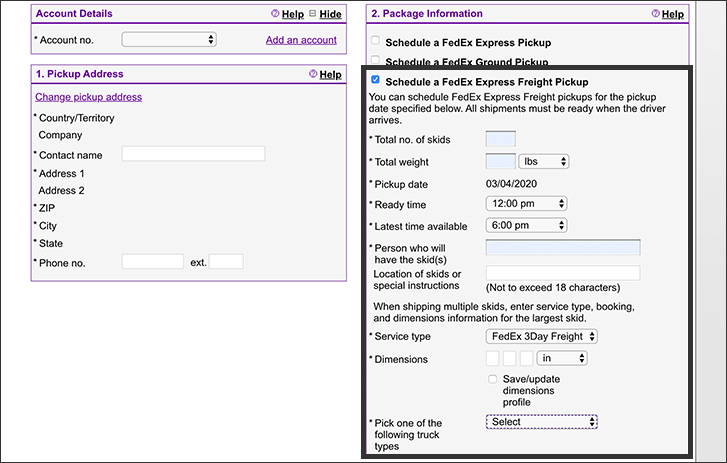 How To Schedule A Freight Pickup Freight Shipping FedEx