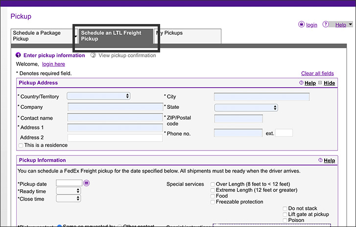 How To Schedule A Freight Pickup Freight Shipping FedEx