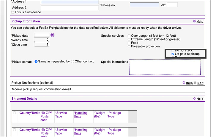 How To Schedule A Freight Pickup Freight Shipping Fedex