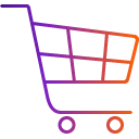 Gradient Shoping Cart icon