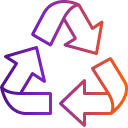 gradient recycle icon