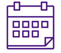 Purple Calendar Icon