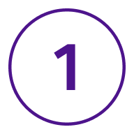 Purple Number 1 Icon