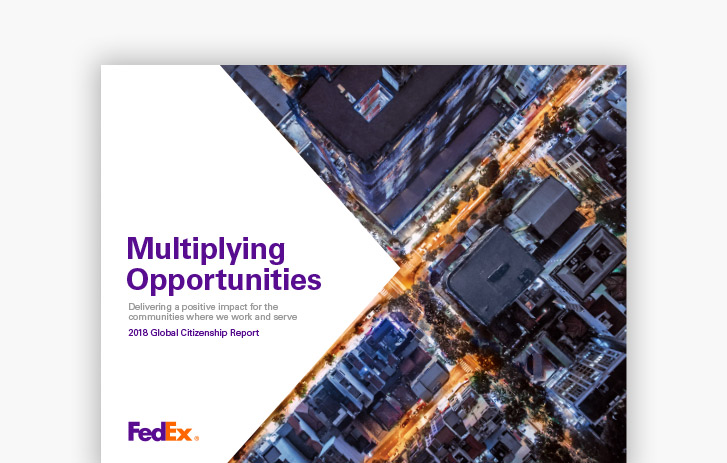 Informe de Ciudadanía Global de FedEx de 2018