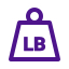 Weight in LBS icon